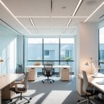 Optimal belysning til kontoret med isske belysning og design