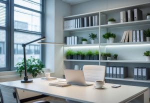 Read more about the article Sådan optimerer du dit kontor med den rette belysning og kontorreoler